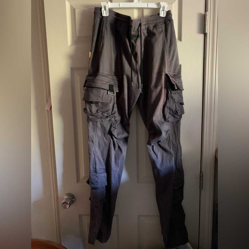 Blacktailor Brand Grey Utility Techwear Streetwear Cargo Men’s Pants